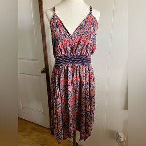 Elegant Paisley Print Dress